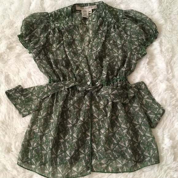 Max Studio bird pattern blouse - Picture 4 of 9